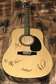 Dave Matthews Band Autographed Acoustic Guitar 100% Authentic